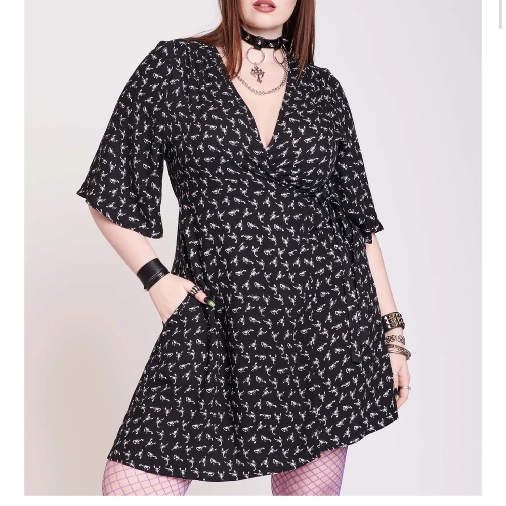 Scorpion wrap dress